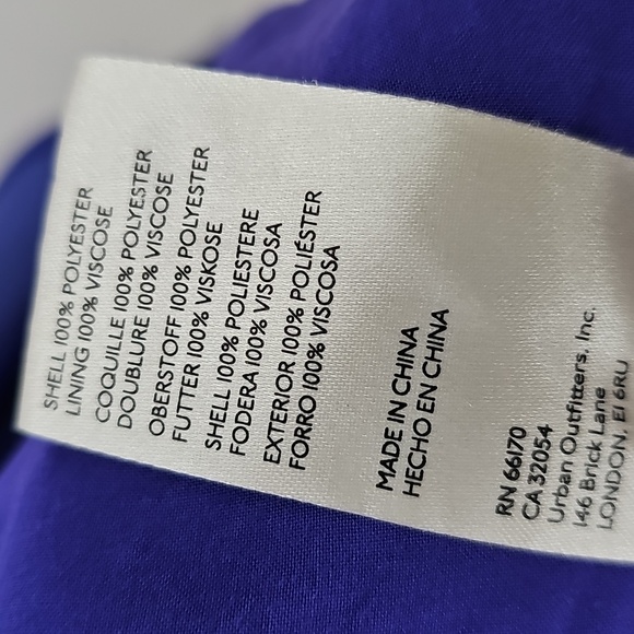 Anthropologie Elegant Blue Silky Wrap Skirt Asymmetrical Ruffle Hem Peasant - Picture 13 of 16